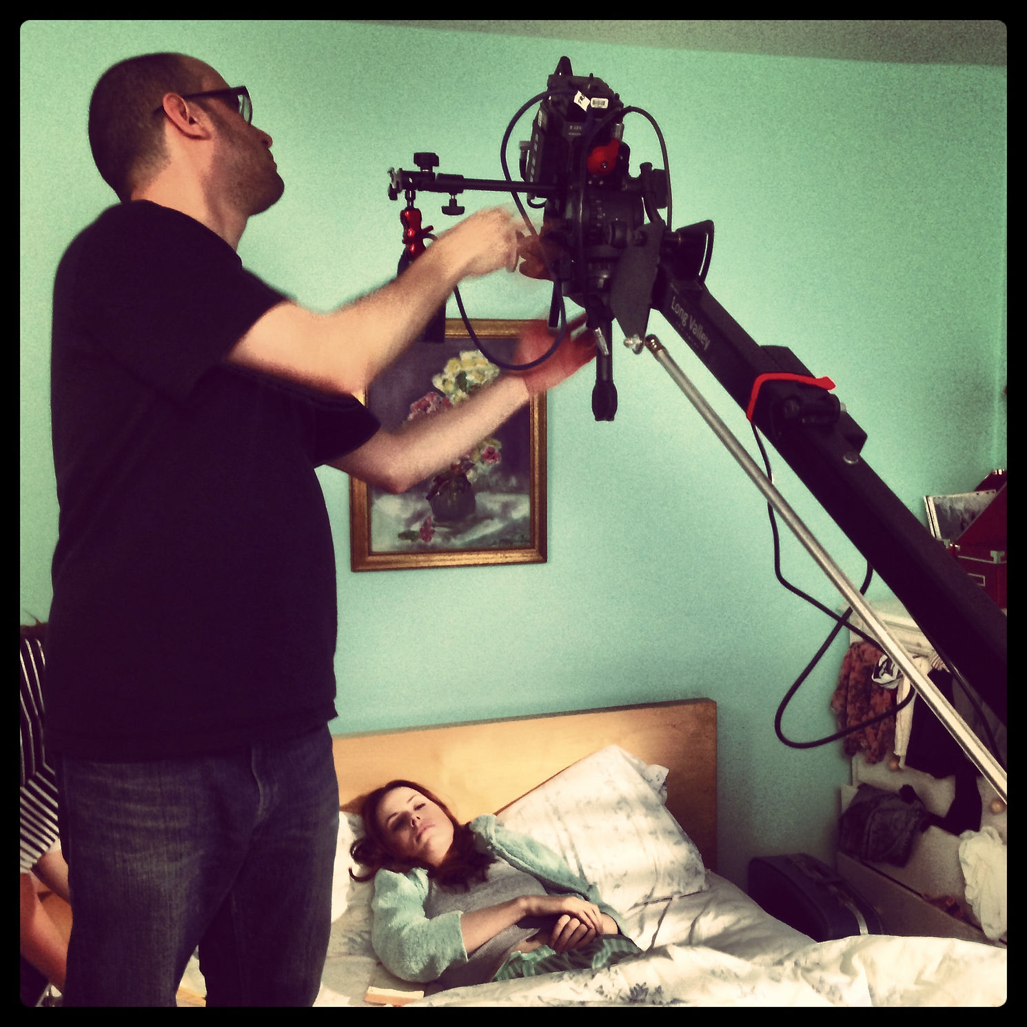 On location in Westchester, NY — behind the scenes of Living with the Dead: A Love Story