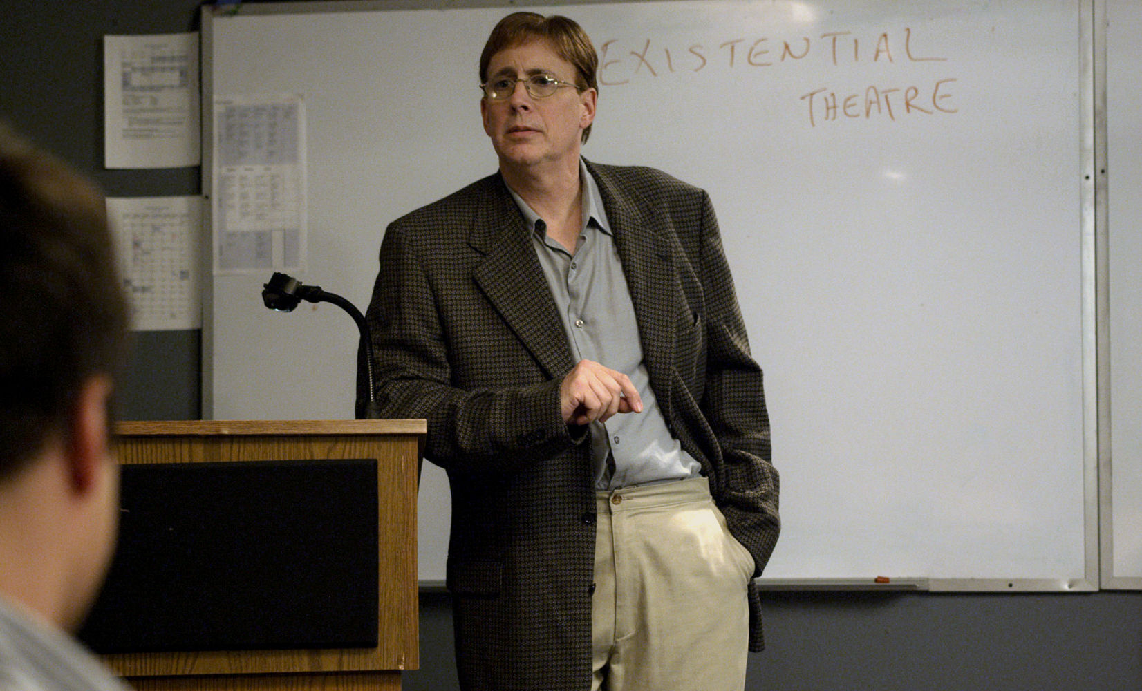 Marc Coppola as Professor Tyre in Living with the Dead: A Love Story